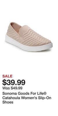 Kohl's Sonoma goods for life® catahoula women's slip-on shoes offer