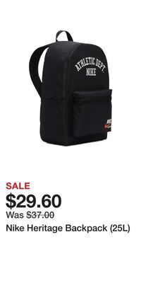 Kohl's Nike heritage backpack (25l) offer