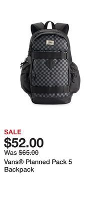Kohl's Vans® planned pack 5 backpack offer