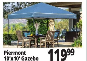 Ocean State Job Lot Piermont 10'x10' one touch instant gazebo offer