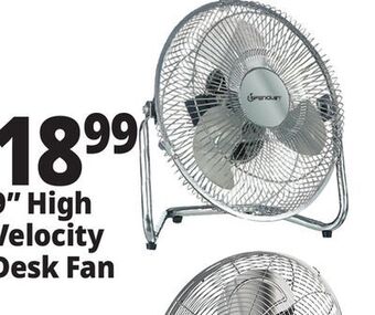 Ocean State Job Lot Penguin 9 high velocity floor fan offer