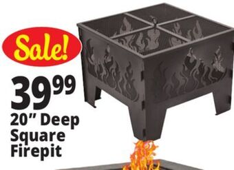 Ocean State Job Lot 20 deep square firepit offer