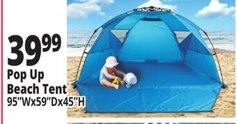 Ocean State Job Lot Instant pop-up beach tent offer
