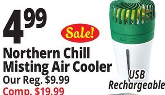 Ocean State Job Lot Northern chill rechargeable portable misting fan offer