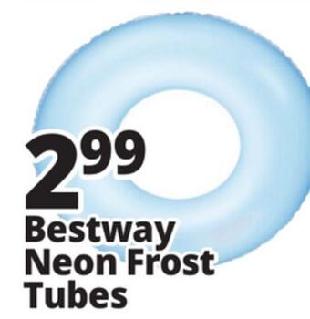 Ocean State Job Lot Bestway h2ogo! inflatable frosted neon swim ring offer