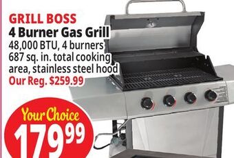 Ocean State Job Lot 4-burner gas grill offer