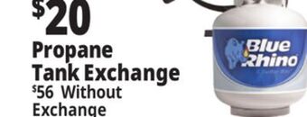 Ocean State Job Lot Blue rhino propane tank no-exchange offer