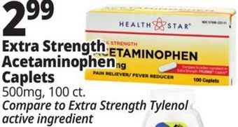 Ocean State Job Lot Health star 500 mg acetaminophen pain reliever, 100 caplets offer