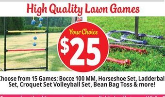 Ocean State Job Lot High quality lawn games offer