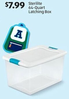 Aldi Sterilite 64-Quart Latching Box offer