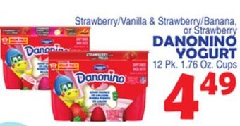 Bravo Supermarkets Danonino yogurt offer