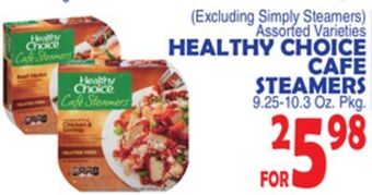 Bravo Supermarkets Healthy choice cafe steamers offer