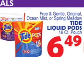Bravo Supermarkets Tide liquid pods offer