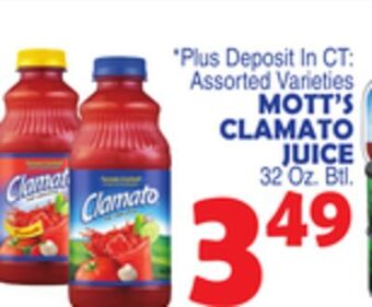 Bravo Supermarkets Mott's clamato juice offer