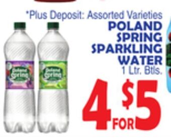 Bravo Supermarkets Poland spring sparkling water offer