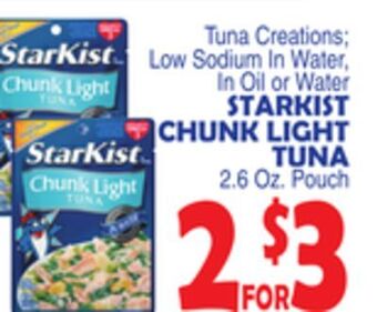 Bravo Supermarkets Starkist chunk light tuna offer