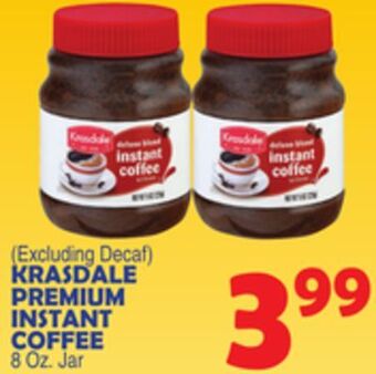 Bravo Supermarkets Krasdale premium instant coffee offer