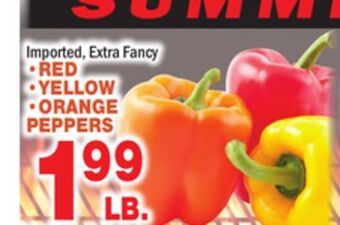 Bravo Supermarkets Red, yellow, orange peppers offer
