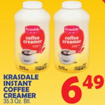Bravo Supermarkets Krasdale instant coffee creamer offer