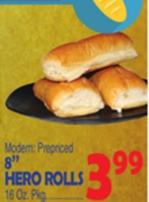 Bravo Supermarkets 8'' hero rolls offer