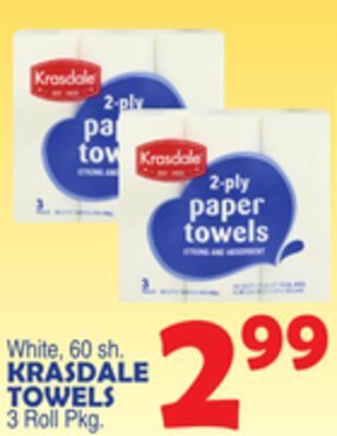 Bravo Supermarkets Krasdale towels offer
