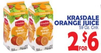 Bravo Supermarkets Krasdale orange juice offer