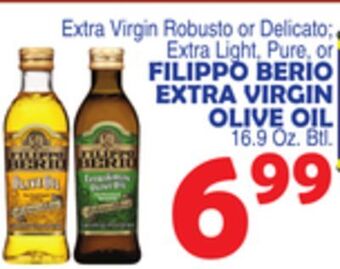 Bravo Supermarkets Filippo berio extra virgin olive oil offer