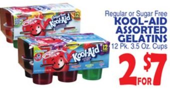 Bravo Supermarkets Kool-aid assorted gelatins offer