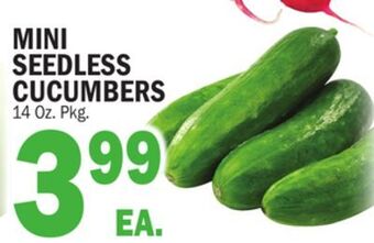 Bravo Supermarkets Mini seedless cucumbers offer