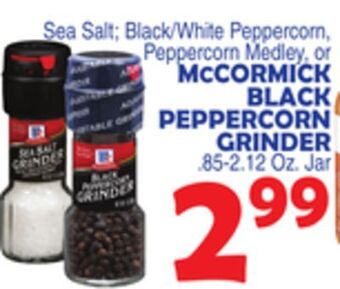 Bravo Supermarkets Mccormick black peppercorn grinder offer
