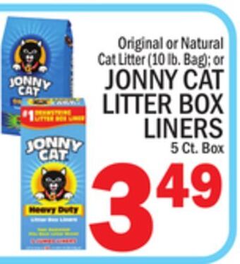 C Town Jonny cat litter box liners, 5 ct. box offer