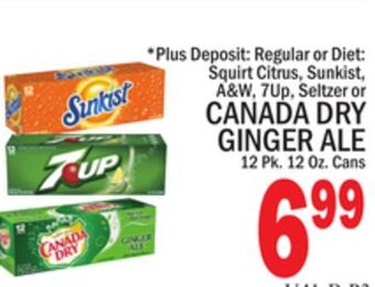 C Town Canada dry ginger ale offer