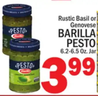 C Town Barilla pesto 6.2-6.5 oz. jar offer