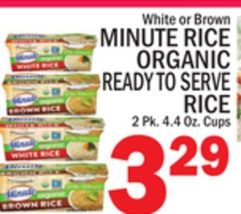 C Town Minute rice organic ready to serve rice offer