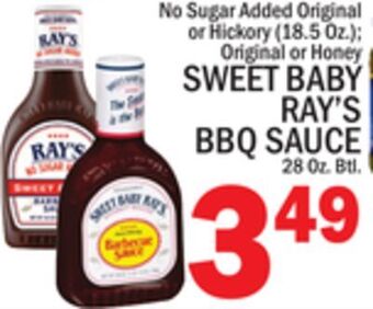 C Town Sweet baby ray's bbq sauce, 28 oz. btl. offer