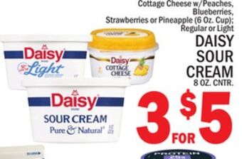 C Town Daisy sour cream 8 oz. cntr. offer