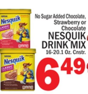 C Town Nesquik drink mix offer