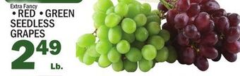 C Town • red • green seedless grapes offer