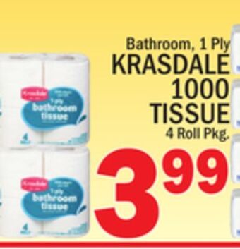 C Town Krasdale 1000 tissue offer