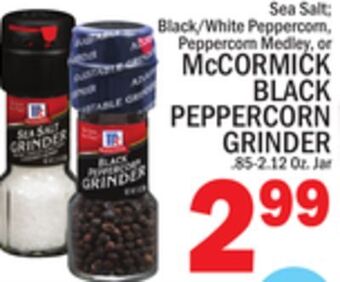 C Town Mccormick black peppercorn grinder offer
