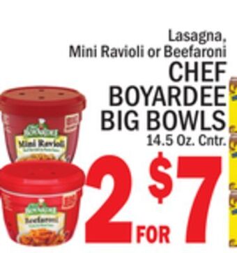 C Town Chef boyardee big bowls offer