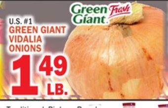 C Town Green giant vidalia onions offer