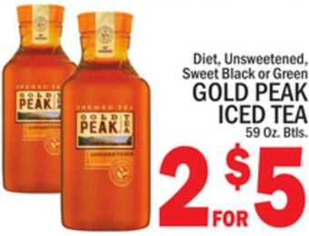 C Town Gold peak iced tea offer
