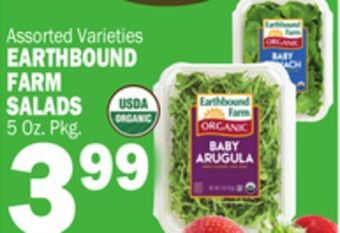 C Town Earthbound farm salads offer
