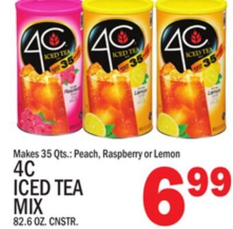 C Town 4c iced tea mix 82.6 oz. cnstr. offer