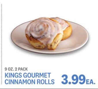 Kings Food Markets Kings gourmet cinnamon rolls offer