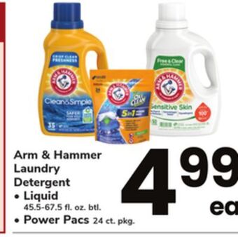 ACME Arm & hammer laundry detergent offer
