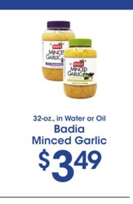 Price Rite Badia minced garlic offer