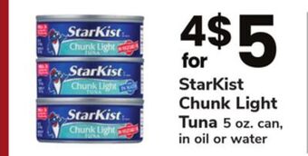 ACME Starkist chunk light tuna offer