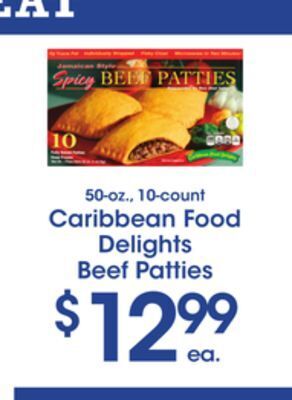 Price Rite Caribbean food delights beef patties offer